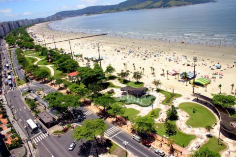 Apartmán Kitnet Aconchegante Beira Mar. Santos  Exteriér fotografie