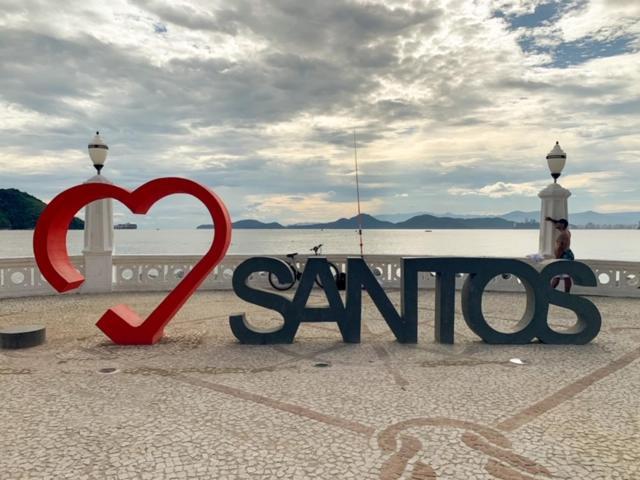 Apartmán Kitnet Aconchegante Beira Mar. Santos  Exteriér fotografie