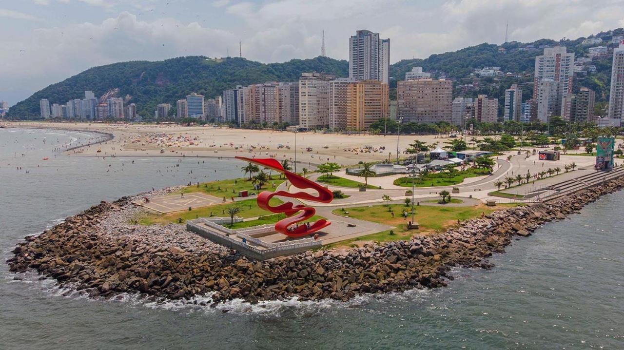 Apartmán Kitnet Aconchegante Beira Mar. Santos  Exteriér fotografie
